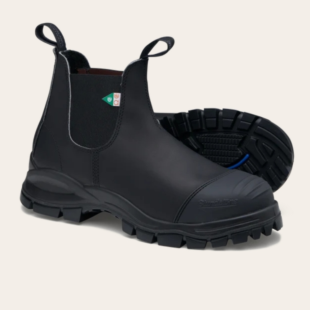 Blundstone #968 Safety Work Boots Black Leather CSA Approved Sz 11